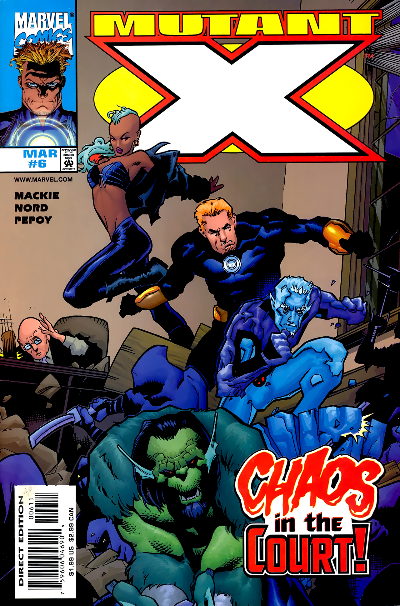 Read online Mutant X comic -  Issue #6 - 1