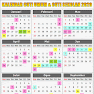 Kalendar Cuti Umum Dan Cuti Sekolah 2020