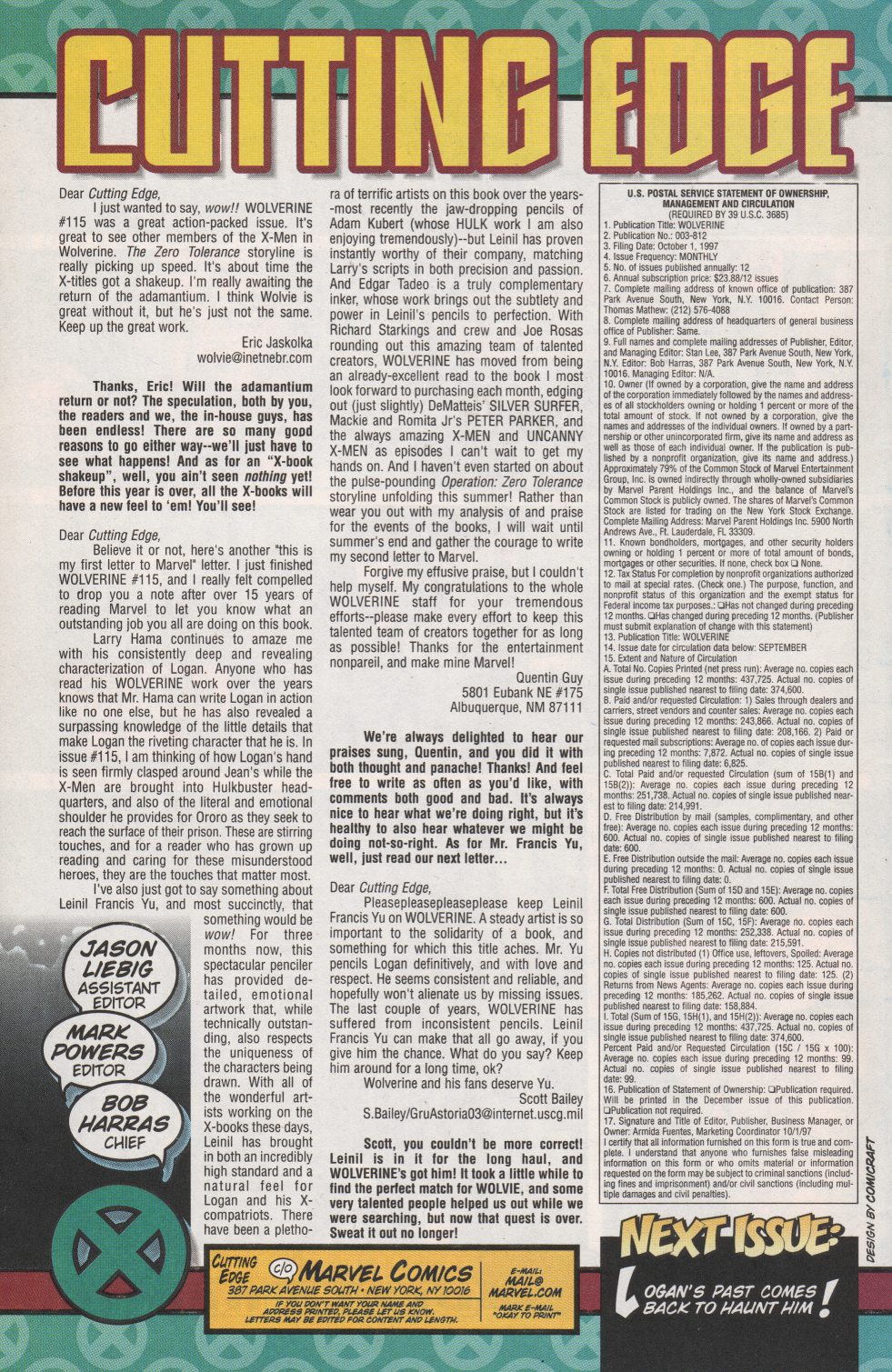 Read online Wolverine (1988) comic -  Issue #119 - 1