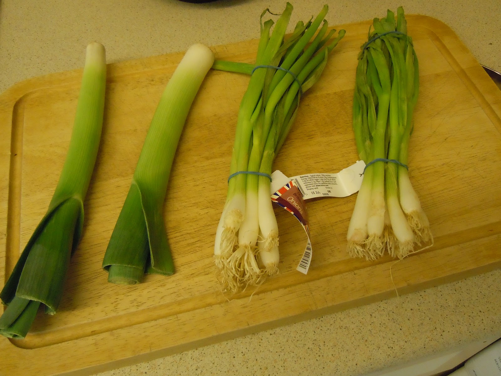 The Tesco's Challenge Leek and Spring Onion Cheese Flan