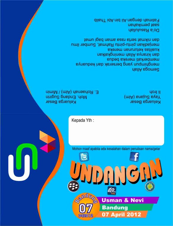 Contoh Undangan Natal Kreatif / Contoh Flyer Bahasa