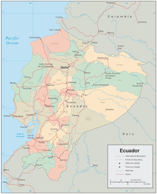 Mapa político Ecuador