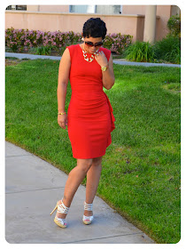 Fashion, Lifestyle, and DIY: DIY Red Dress & Aldo Heels + One Pattern ...