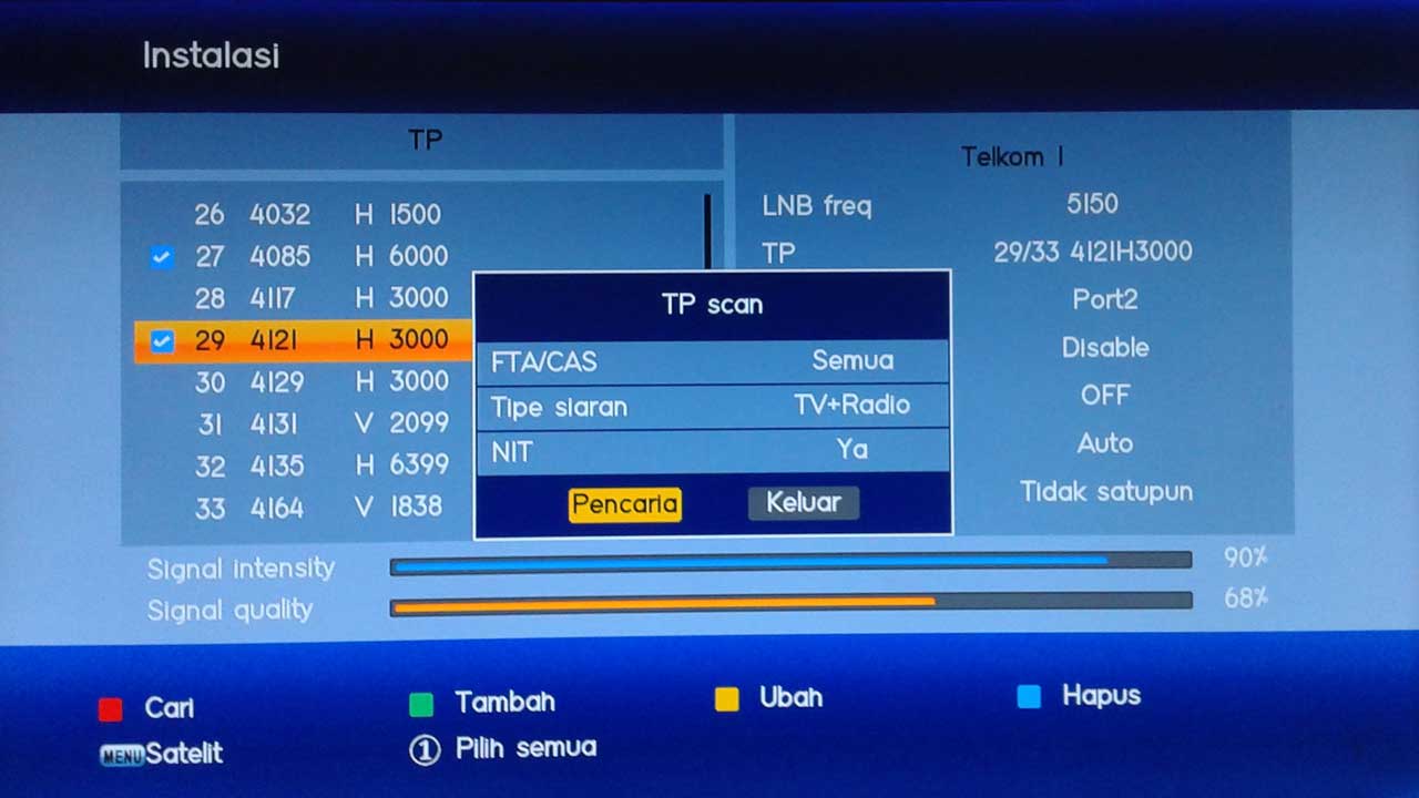 cara memprogram receiver lgsat infinite car transponder