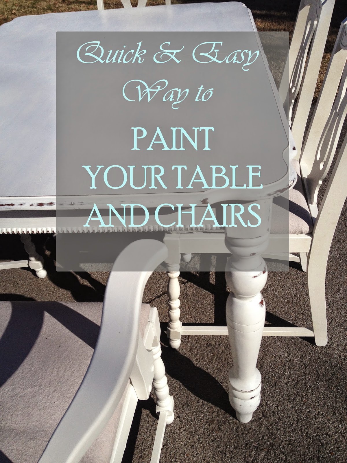 a.forte's blog of Spain Hill Farm Easy Way to Paint a Table and Chairs