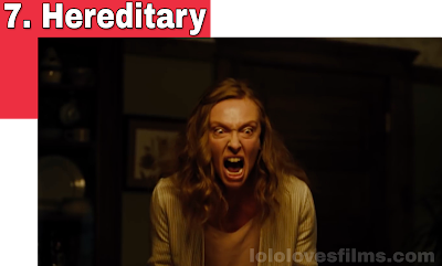 Hereditary 2018 A24 horror movie still Toni Colette screaming