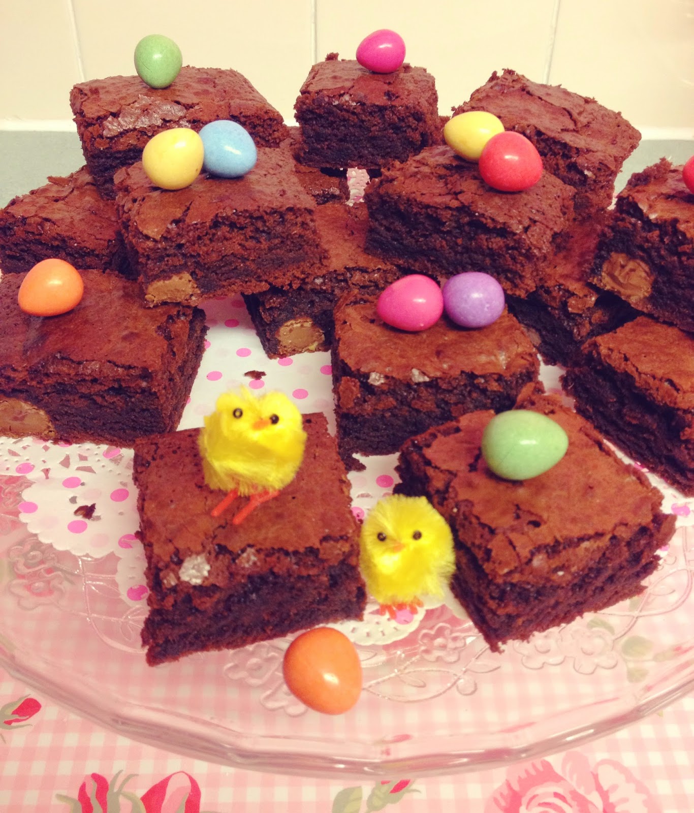 Darling Cupcake Easter Chocolate Brownies