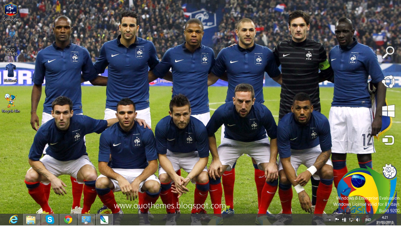 France National Football Team 2014 Theme For Windows 7 And 8 - Ouo Themes