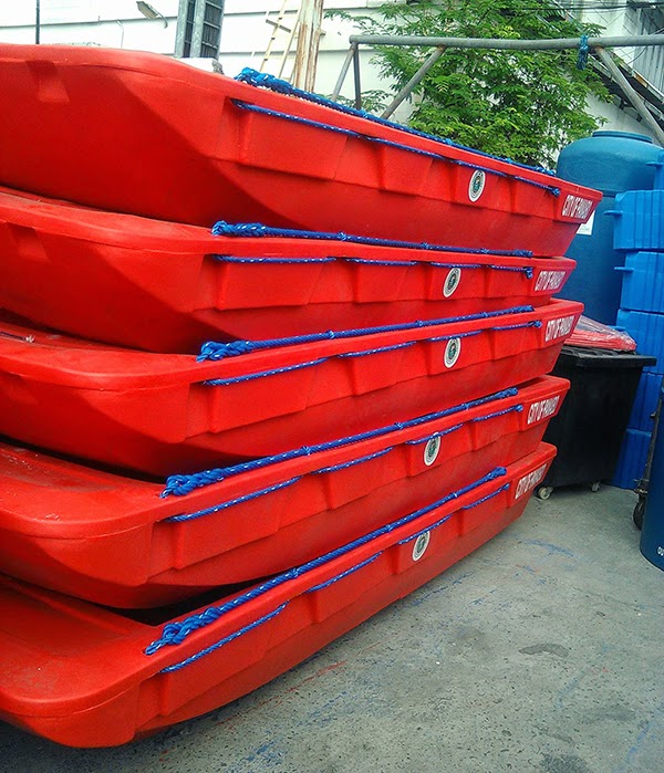 Plastic Boats Ready for Distribution