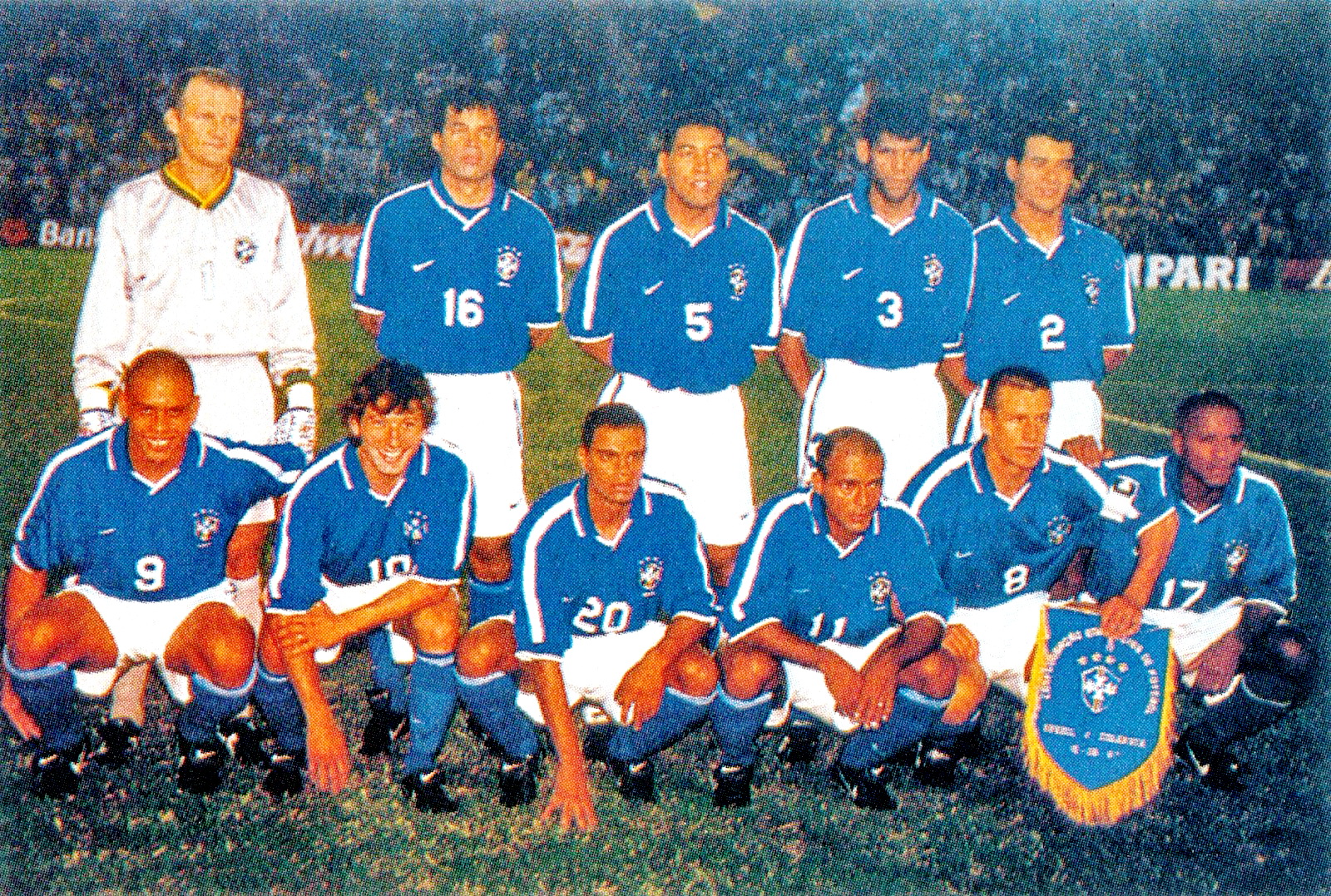 EQUIPOS DE FÚTBOL SELECCIÓN DE BRASIL contra Colombia 19/06/1997