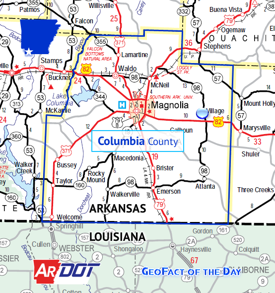 Locator map of Village, Arkansas Locator map of Village, Arkansas