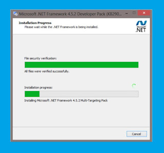 Cara Install Microsoft .Net FrameWork 4.5.2 Offline Proses install hanya beberapa menit, tergantung spesifikasi RAM dan processor komputer / laptop kamu: