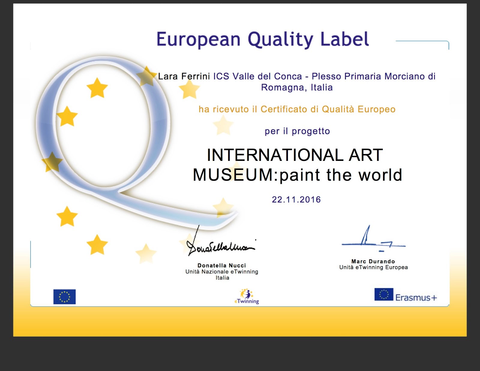 European Quality Label