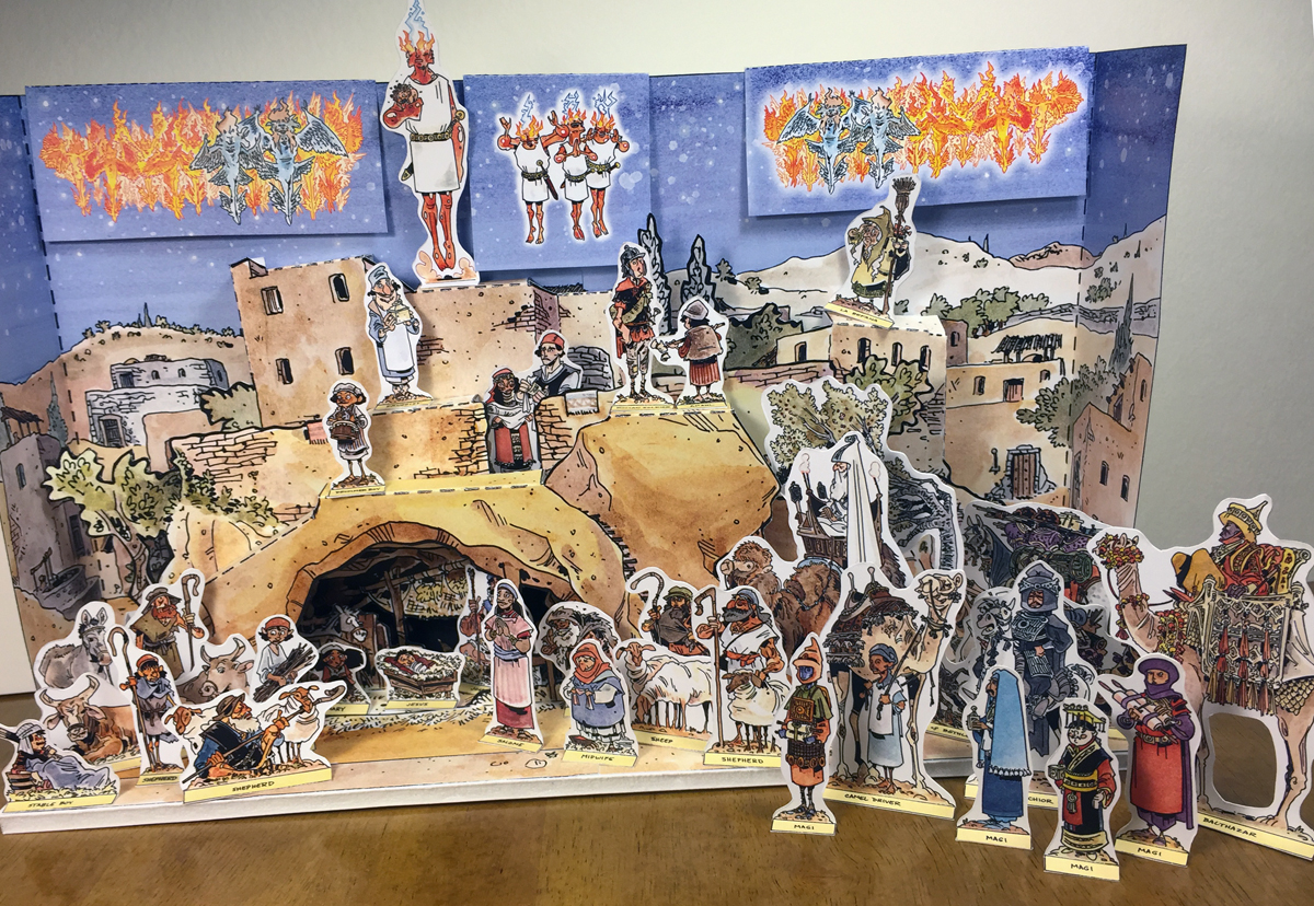 Chris Schweizer's Old Blog Christmas Creche! A Papercraft Nativity Model