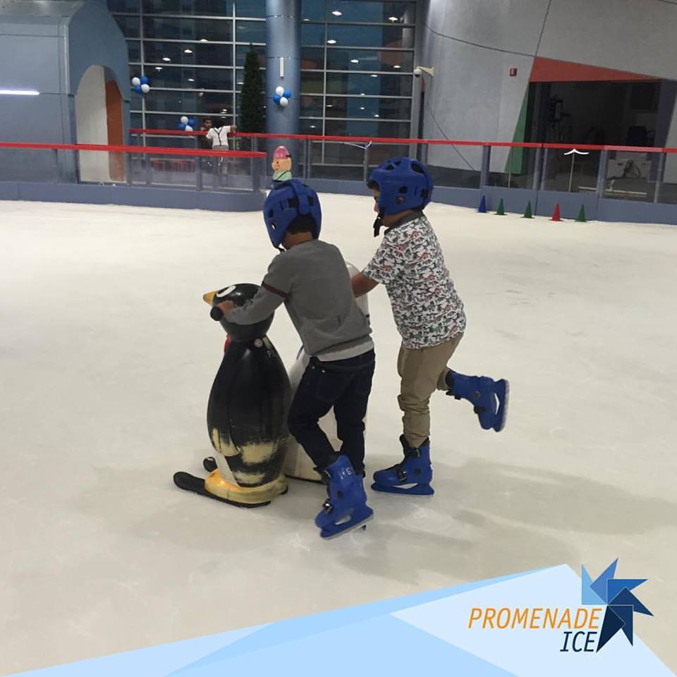 Ladies who do lunch in Kuwait Review Promenade Ice Skating Rink, Hawally