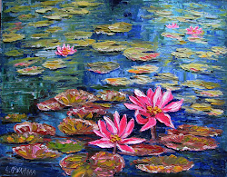 water lily paintings painting lori dream 1510 stormy daily artist park