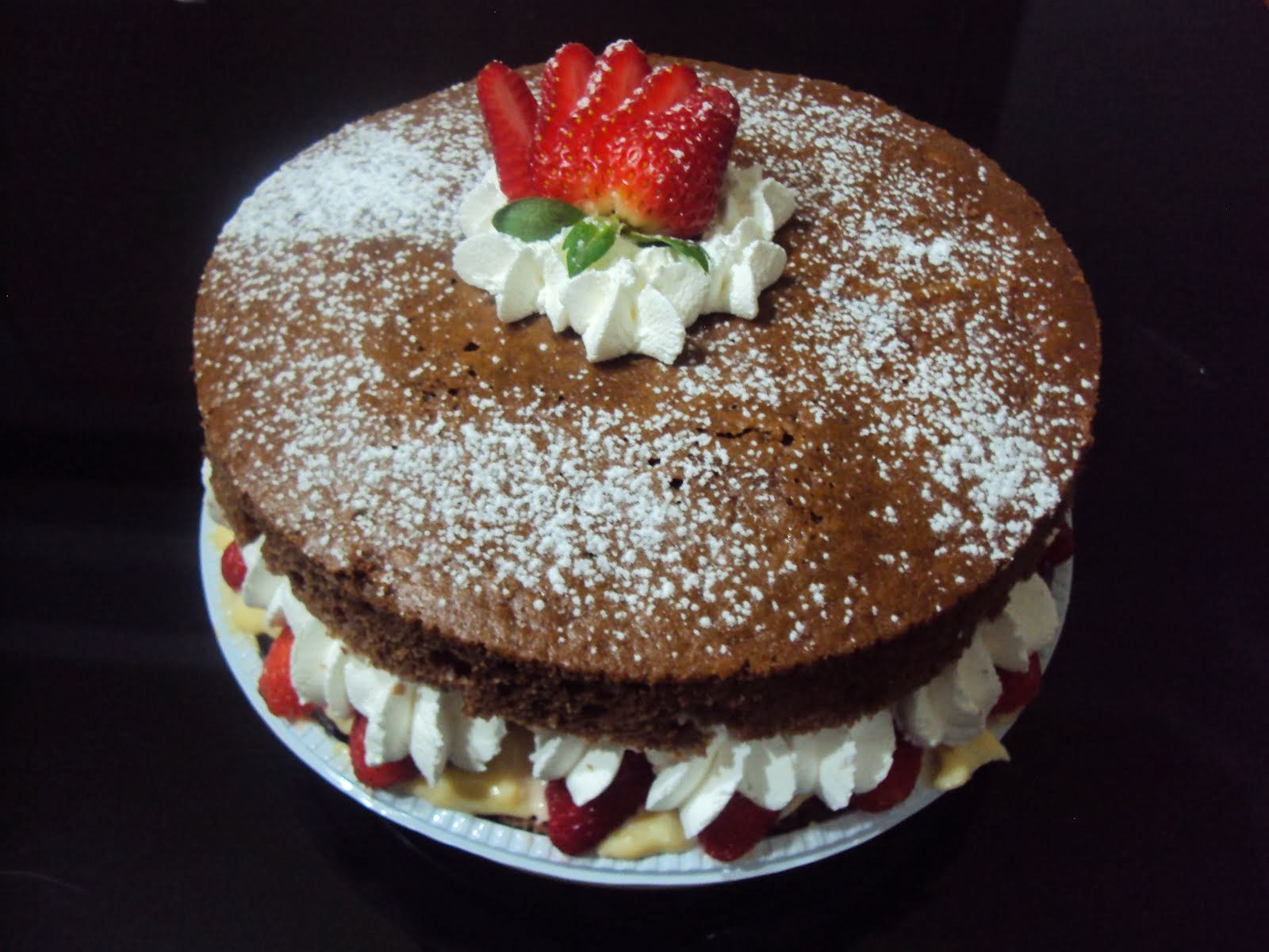 Naked cake de morango