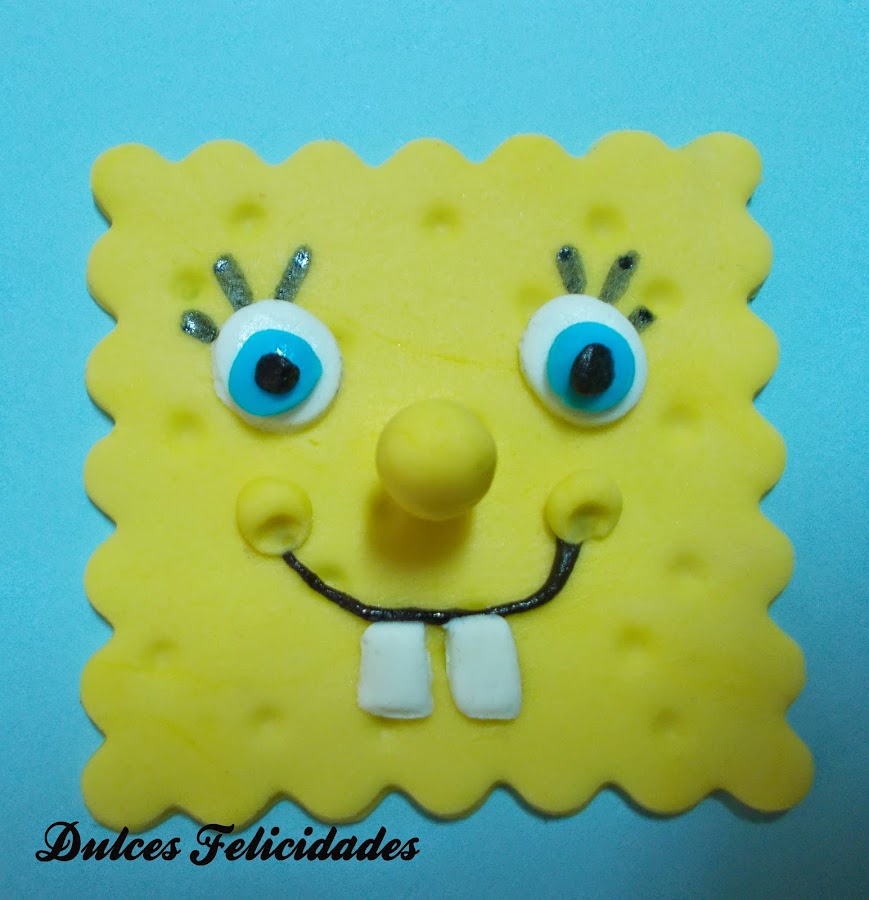 Galletas Bob Esponja fondant