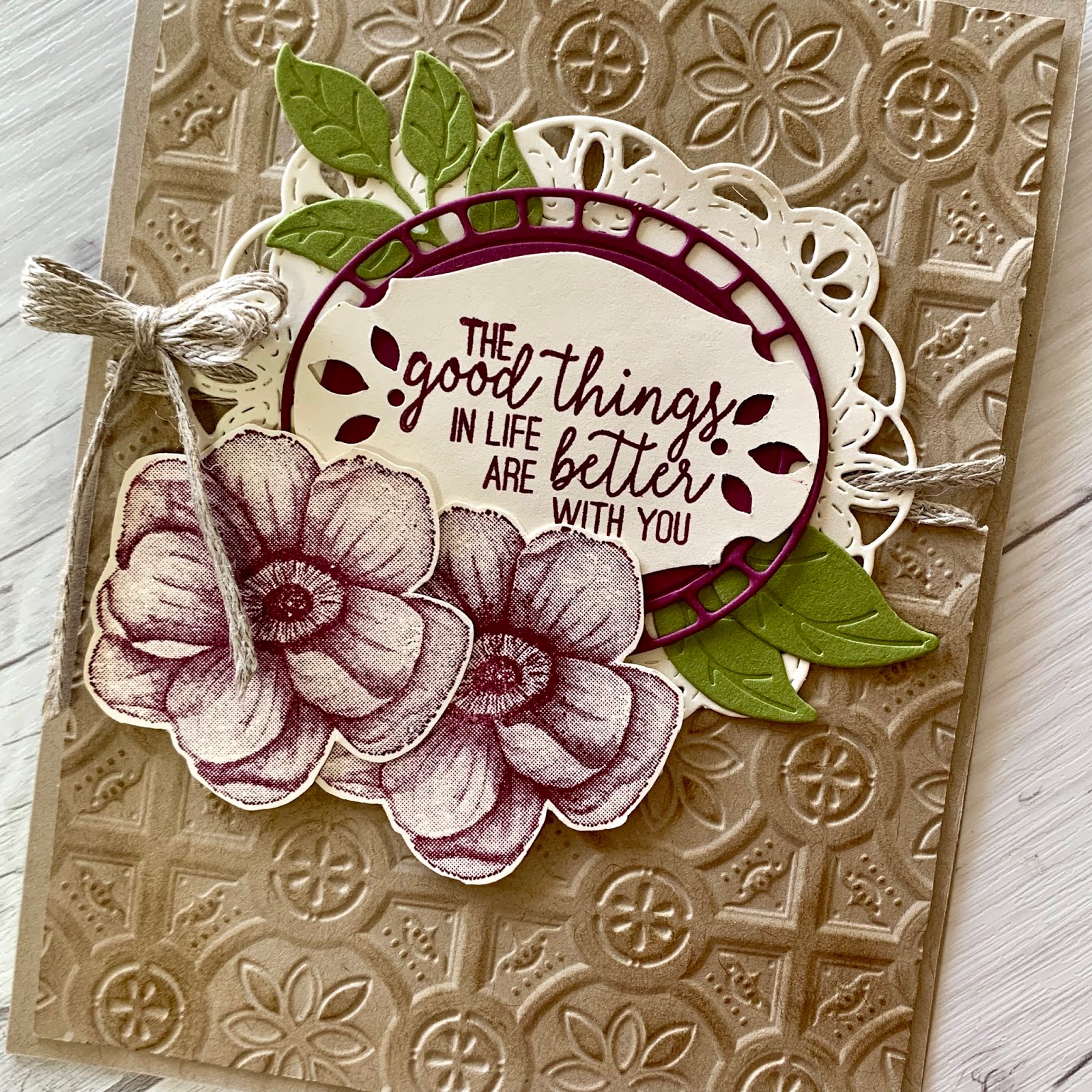 Stamped Sophisticates Stampin' Up! Tin Tile Embossing Folder