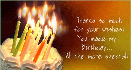 Thank You All For the Wonderful Birthday Wishes. ~ Welcome to Sharadz Blog