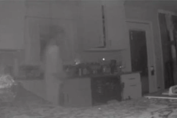 Mum spots 'dead son’s ghost' on kitchen CCTV after figure triggers camera sensor, World, Dead, Son, Mother, CCTV, Message, News.