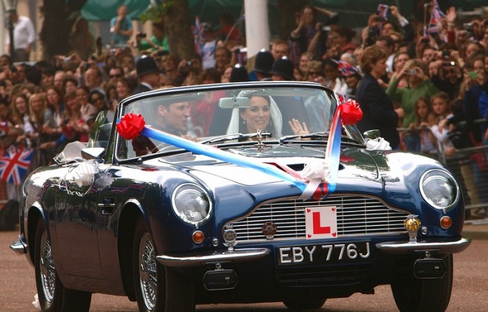 Prince William And Kate Drive Away With Aston Martin New