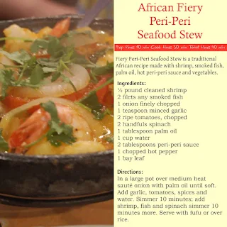 African Fiery Peri-Peri Seafood Stew Recipe