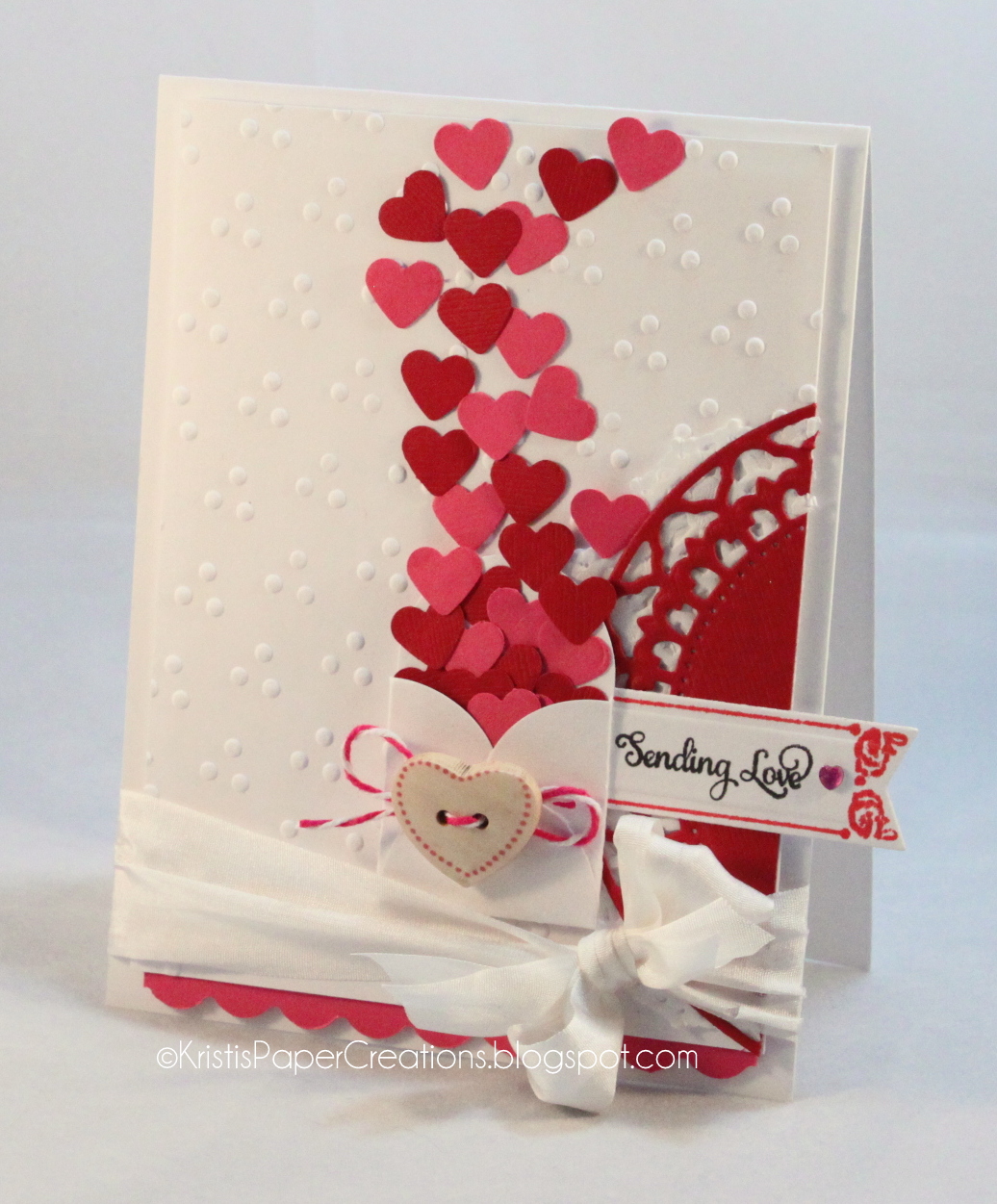 kristi's paper creations sending love valentine