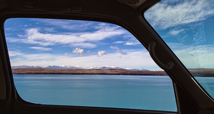 New Zealand ''Vanscapes'' Framed through the Window of a Van