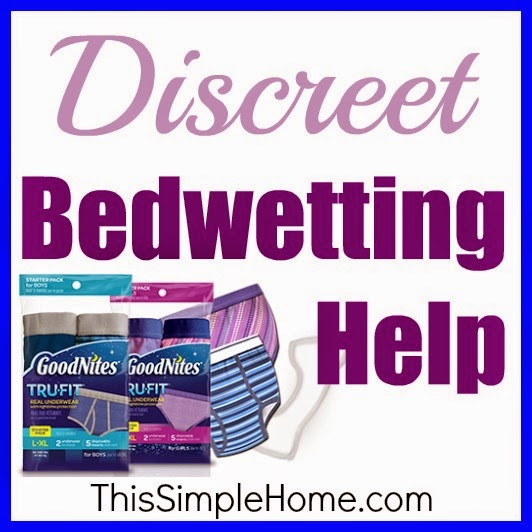 Bedwetting help for children with real fabric underwear.