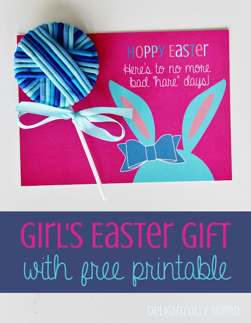 Free Easter Printable for girl's easter basket