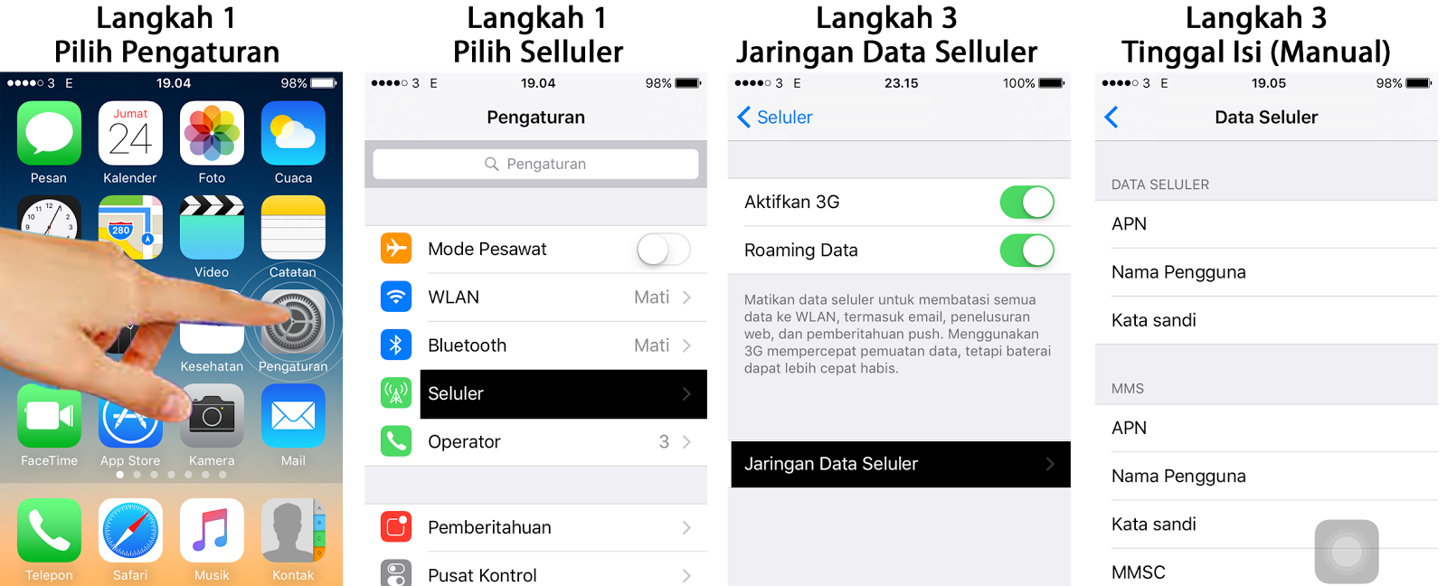 Setting GPRS / MMS Kartu TELKOMSEL (Simpati dan AS)
