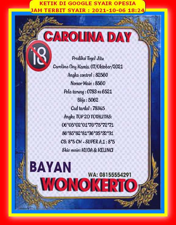 Syair Toto Hongkong 6 Oktober 2021 Royal Syair