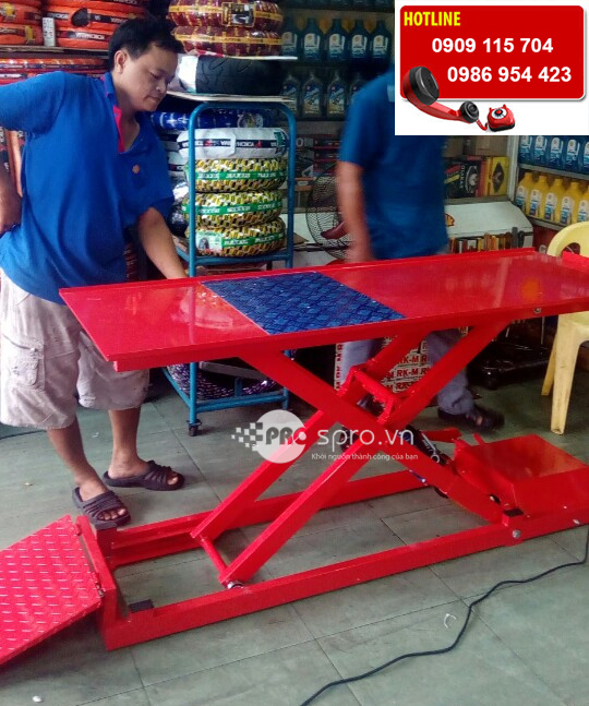 Địa chỉ bán bàn nâng xe máy cơ điện giá rẻ tại tp HCM