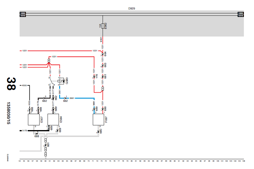 Электросхема daf. DAF xf95 электросхема. Схема электрическая DAF 95. 1229 Провод Даф CF 85. Схема поворотов Даф 95.