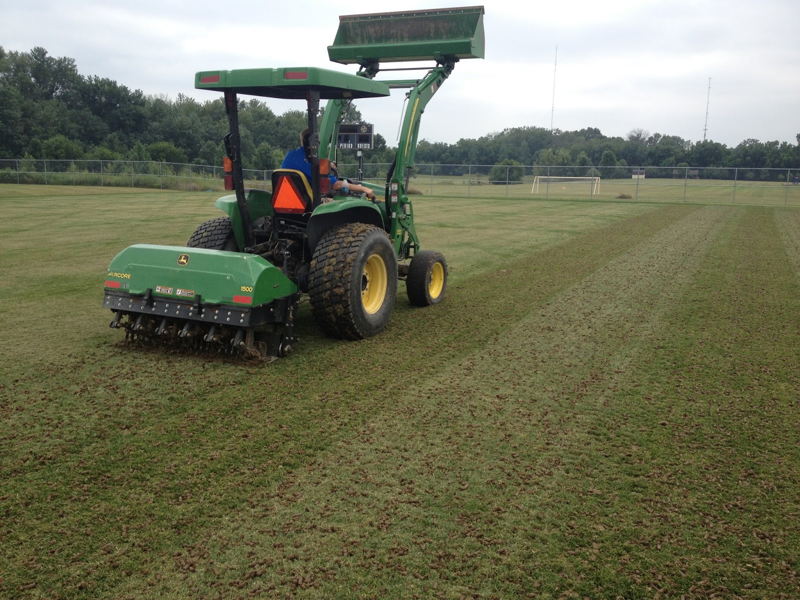 Smart Turf Aerification and Topdressing of Sports Turf