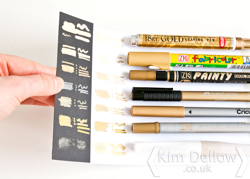 different types of gold pens