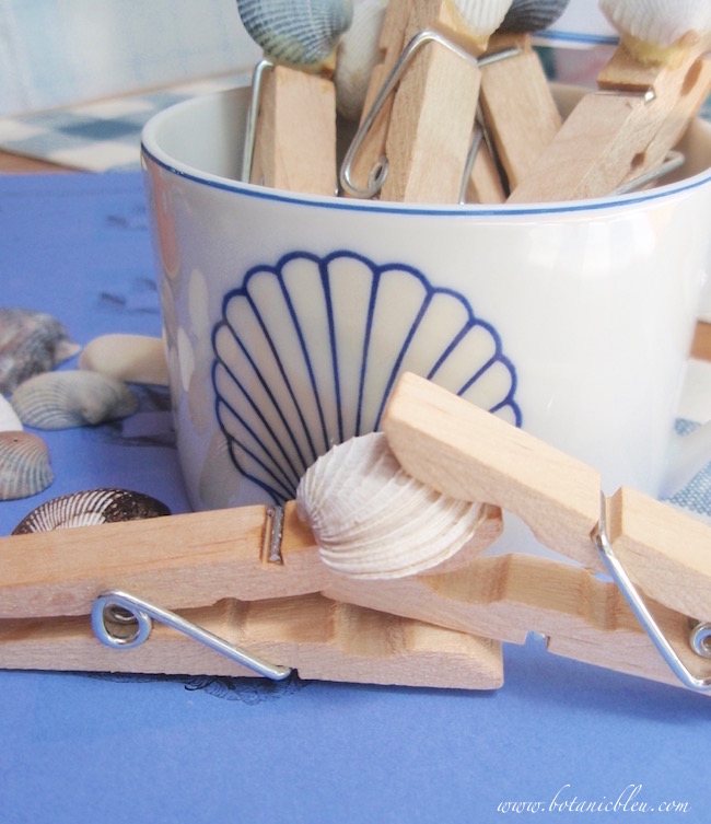 clothespin-clamp-holds-shell-for-glue-to-dry