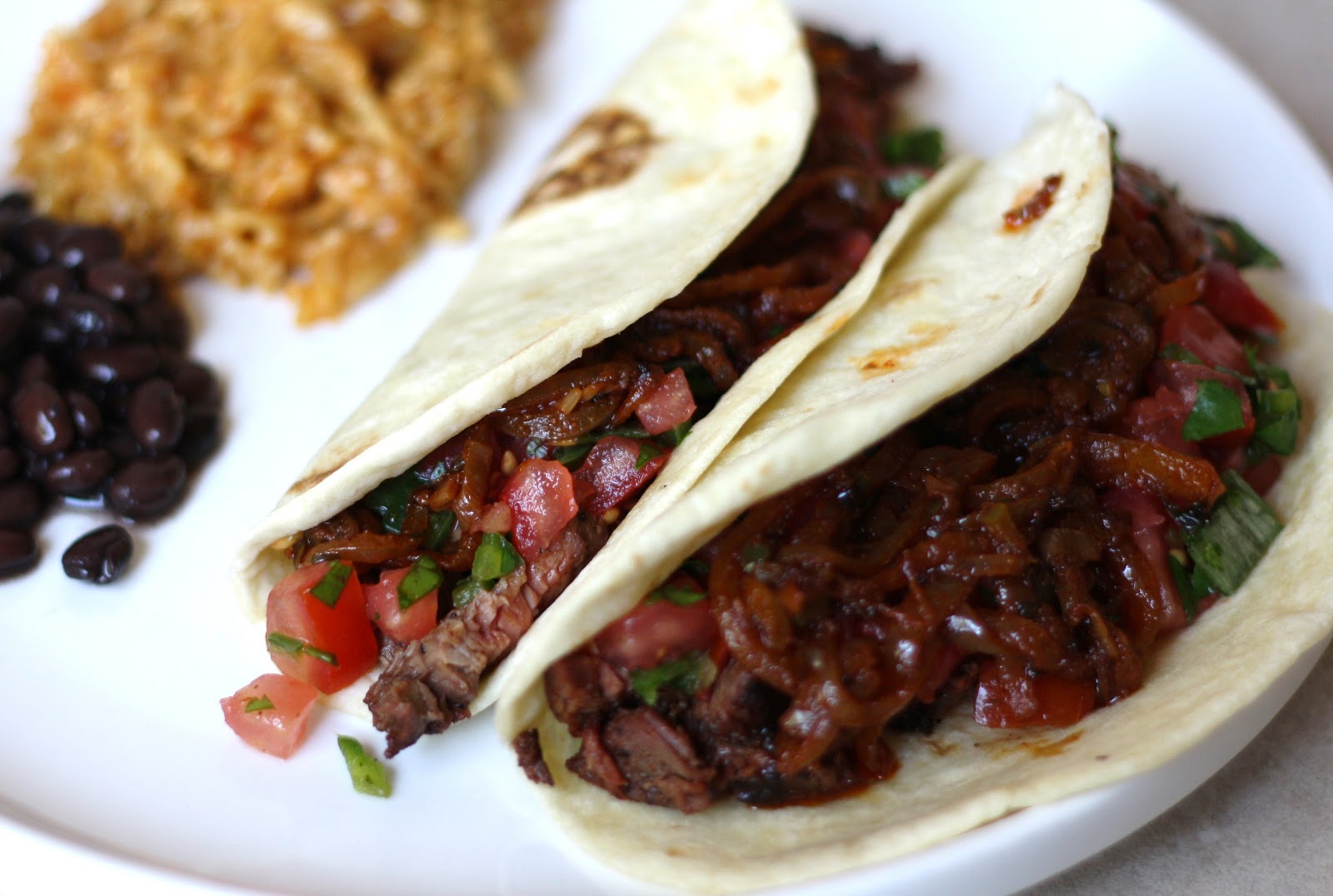 what's for dinner? tequila fajitas with pico de gallo... 30 minutes