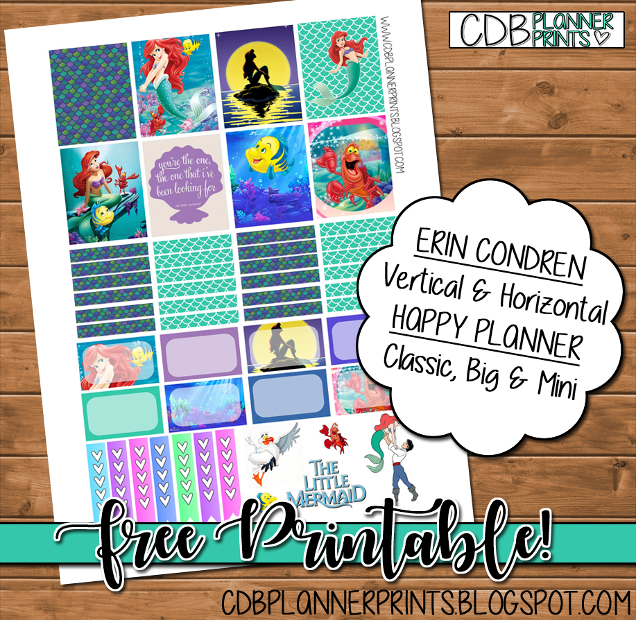 CDB Planner Prints The Little Mermaid cdb-planner-prints-the-little-mermaid