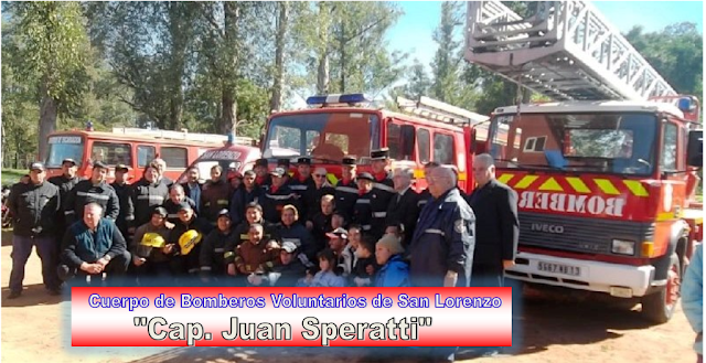 San Lorenzo: 25 años del cuerpo de Bomberos Cap. Juan Speratti.