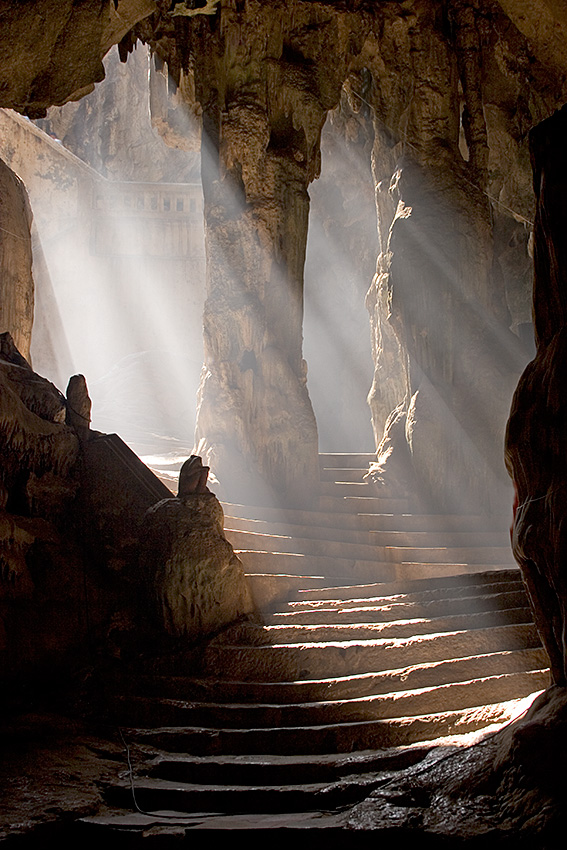mother nature Tham Khao Luang Cave Temple in Thailand
