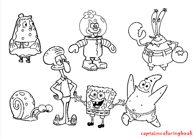Spongebob squarepants coloring pages-Super size