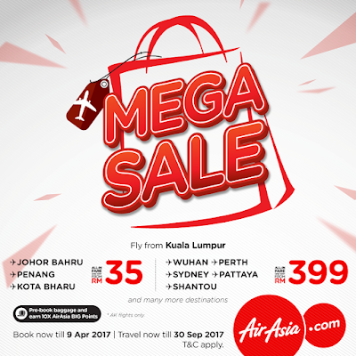 AirAsia Mega Sale Flight Ticket Discount Promo