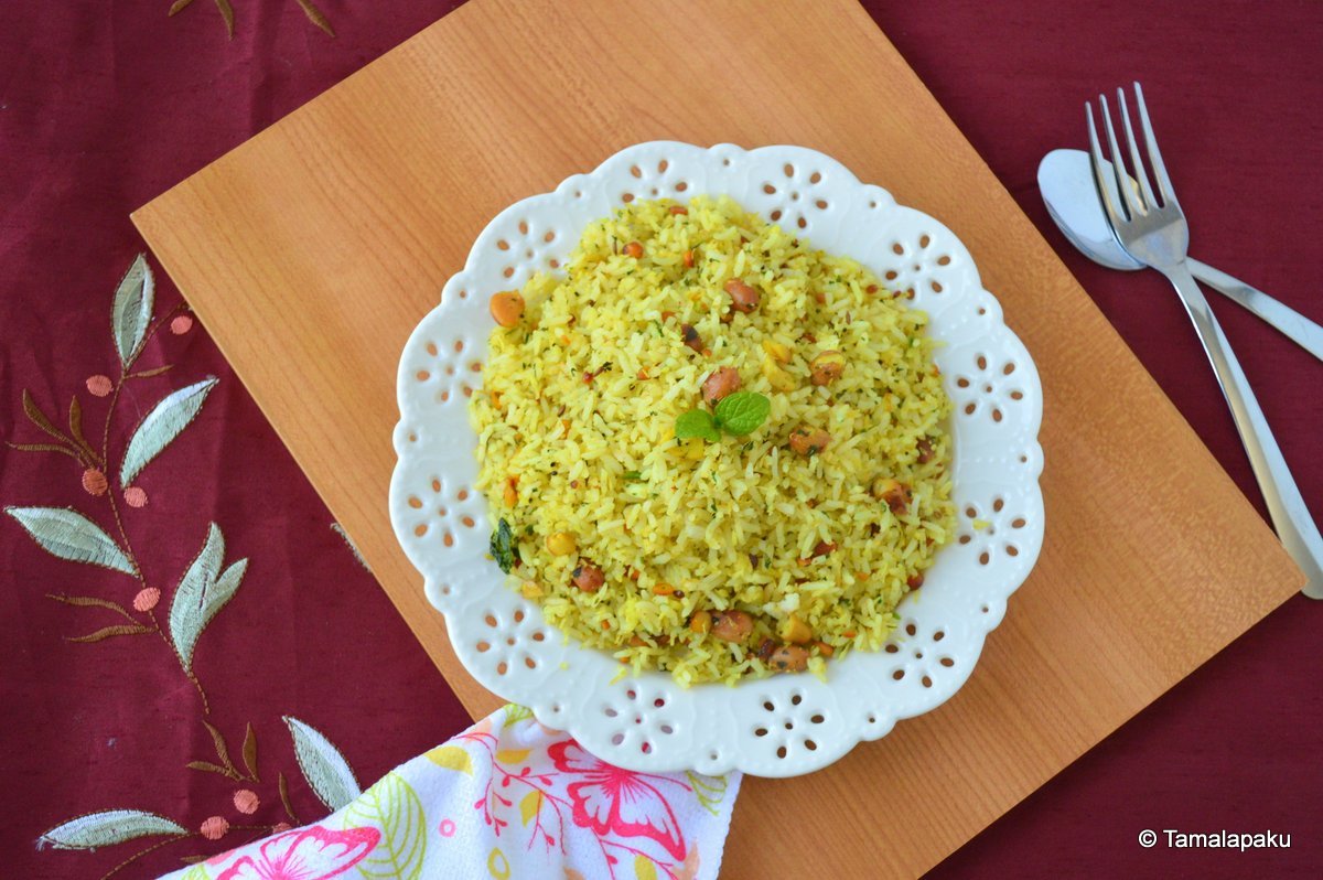 Coconut-Mint Rice ~ Tamalapaku