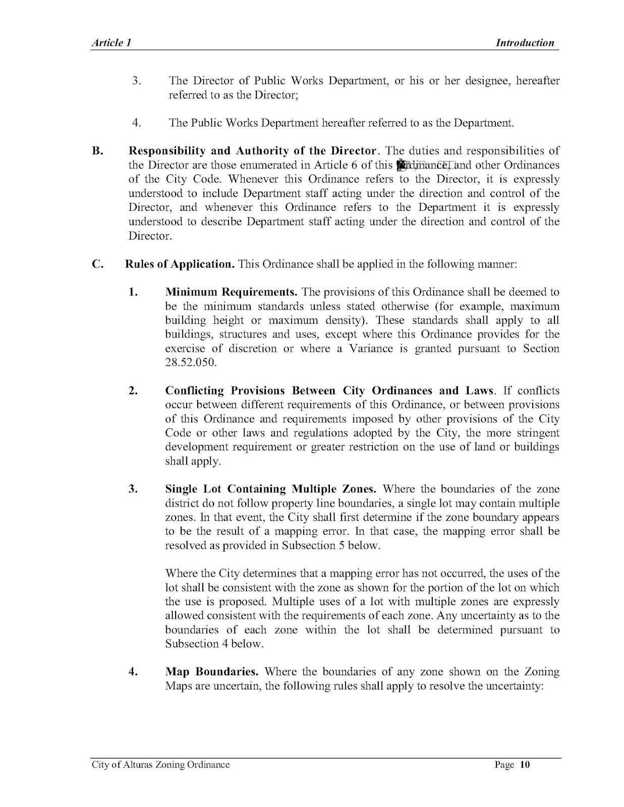 Andersen Planning SAMPLE Zoning Ordinance