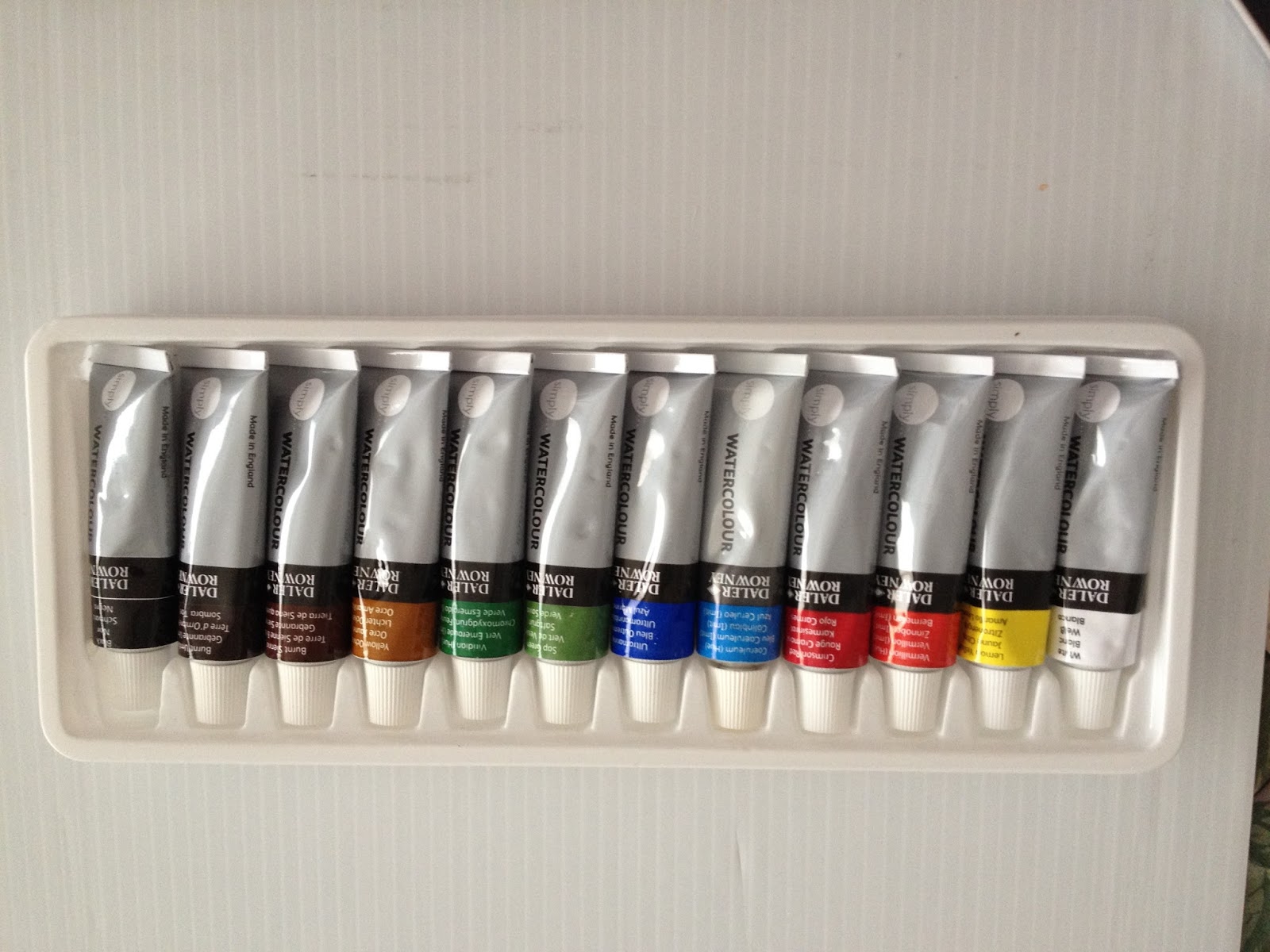 Daler-Rowney Simply Watercolor Paint Tube Set, 12 ml / 0.4 fl. oz., 24  Piece 