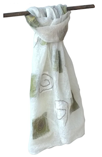 Hand crafted merino Felt Scarf by Mimi Pinto