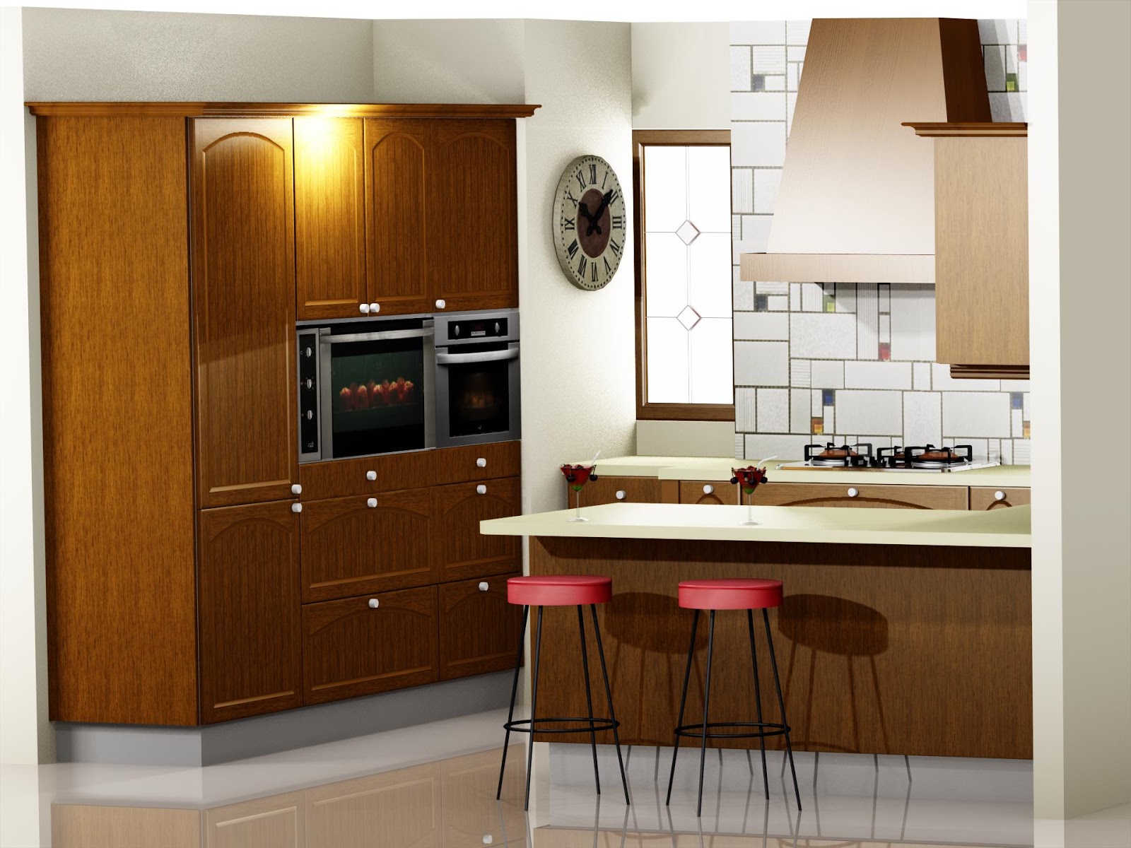 Proyectos y más: (6) Cocina en madera de roble macizo.