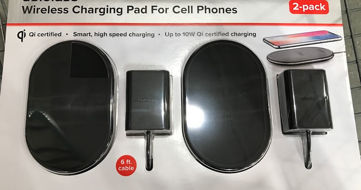 Ubio Labs Wireless Charging Pad (2 pack) Costco Weekender